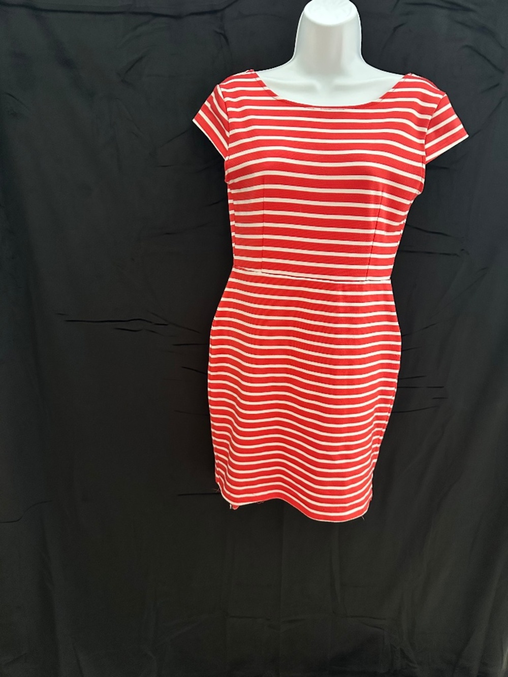 Forever 21 Red and White stipe bodycon dress, size M